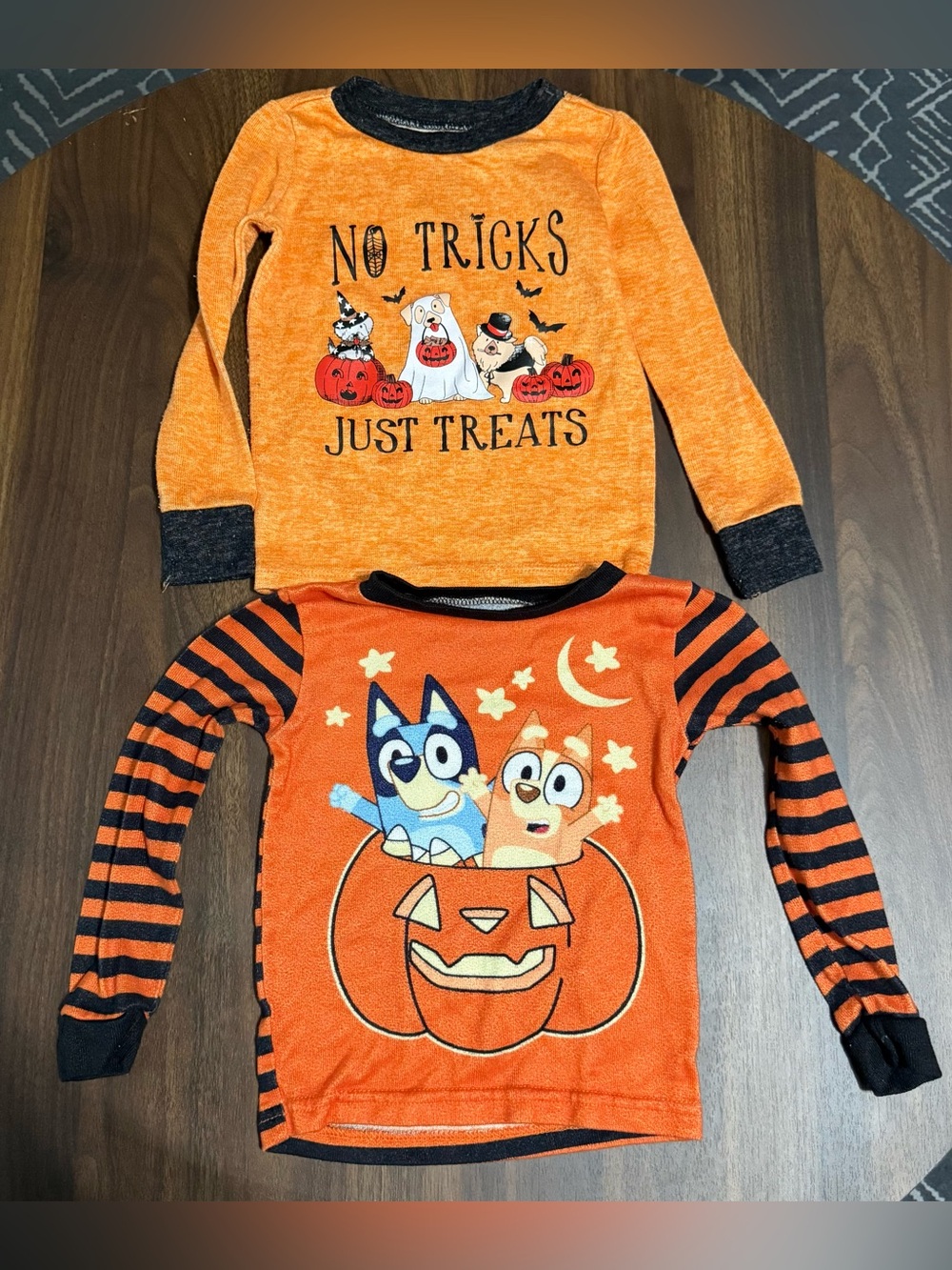 Boys Halloween pajama shirt set